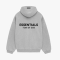 Essentials Fear Of God Fleece Hoodie Light Heather Gray