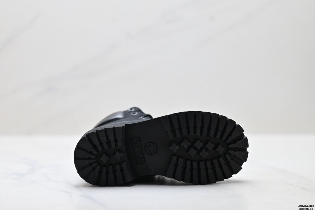 Timberland Black Kids Premium Leather Boot
