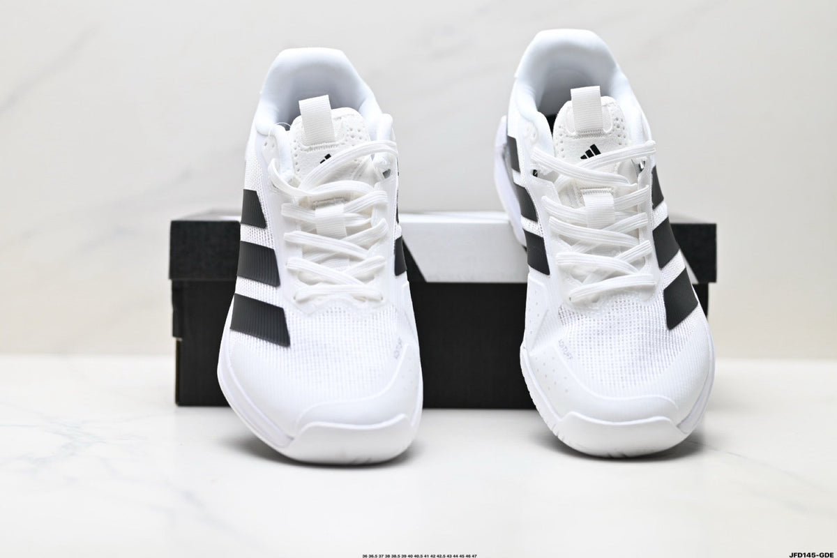 Adidas K81801650 Unisex Running Shoes | Versatile Daily Trainer - 2 Colorways incl. White/Black & Beige/Red
