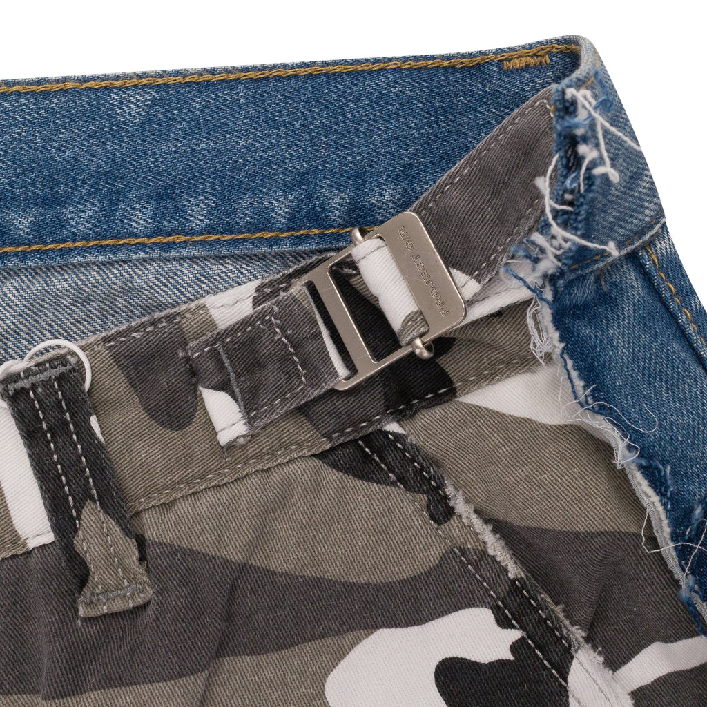CAMO/BLUE HYBRID SKINNY JEANS