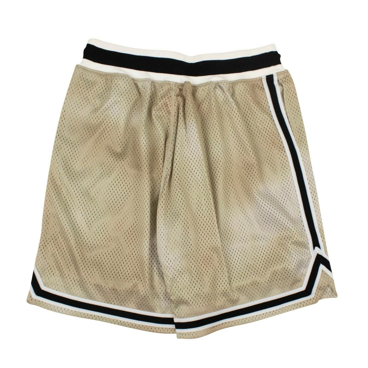 Gold Tie Dye Mesh Basketball Shorts