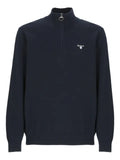Barbour half-zip ribbed-trim sweater