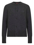 Gucci button interlocking logo embroidery cardigan