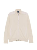 Paul & Shark zip-up shoulder-panelled cardigan