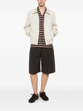 SANDRO zip-up wing-collar jacket
