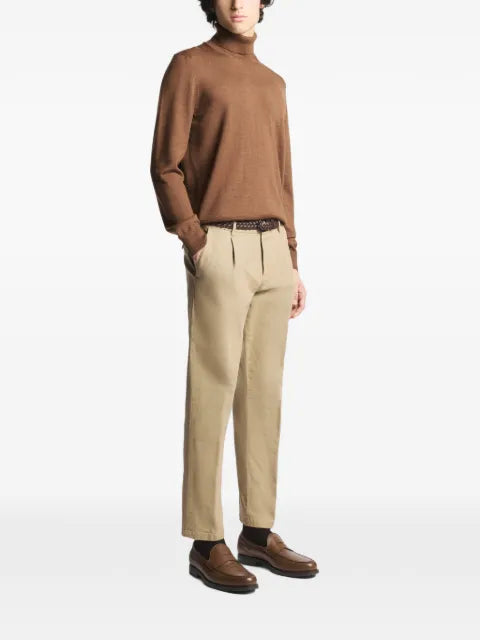 Fay turtleneck sweater with ribbed hem