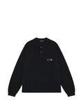 COLE BUXTON logo-embroidered polo-collar sweater