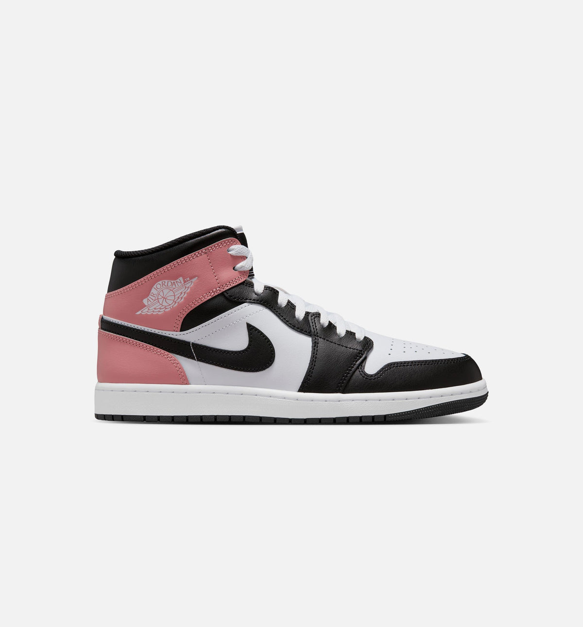 Air Jordan 1 Mid Men's Shoe – White/Rust Pink/Black