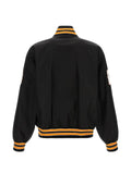 Balenciaga logo-patch bomber jacket