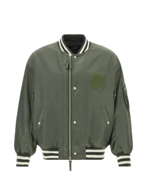 Comme des Garçons Homme patch-detail striped-trim jacket