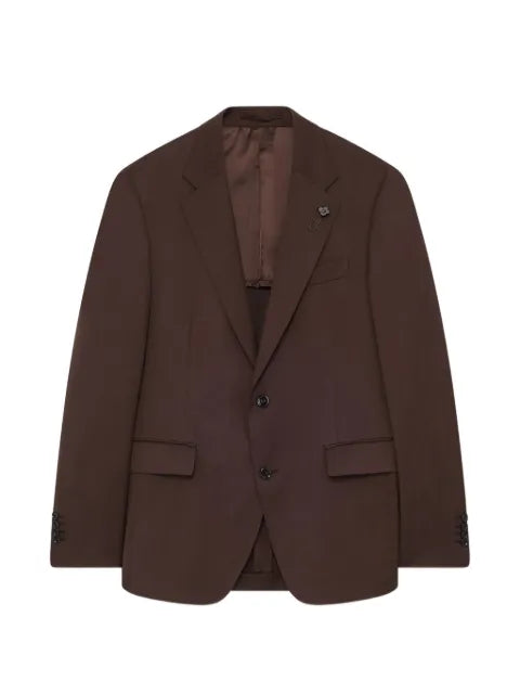 Lardini single-breasted wool blazer
