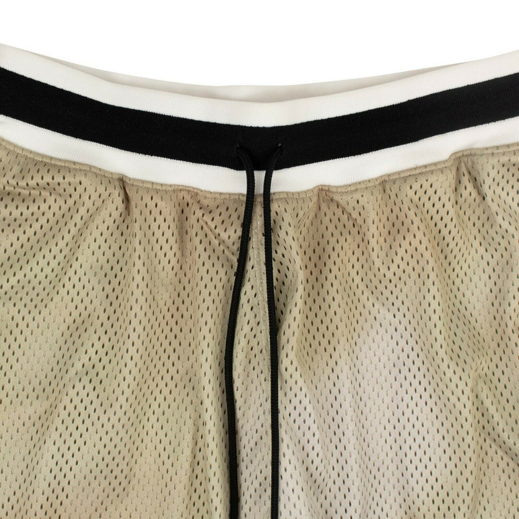 Gold Tie Dye Mesh Basketball Shorts