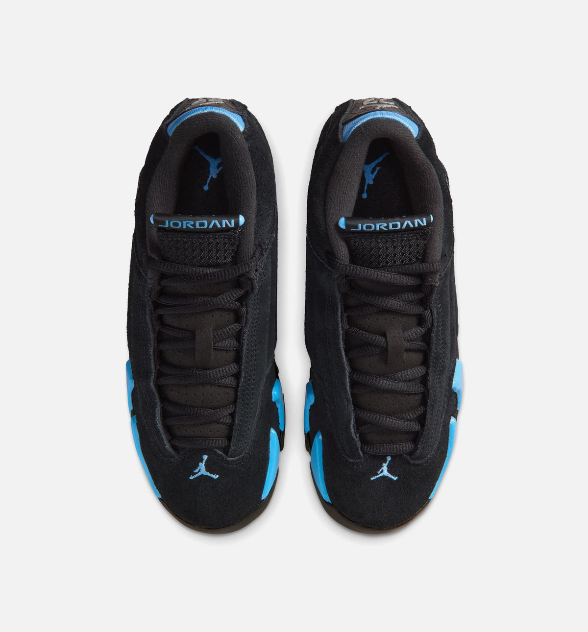 Air Jordan 14 Retro Black University Blue Big Kids' Lifestyle Shoes - Black/White/University Blue