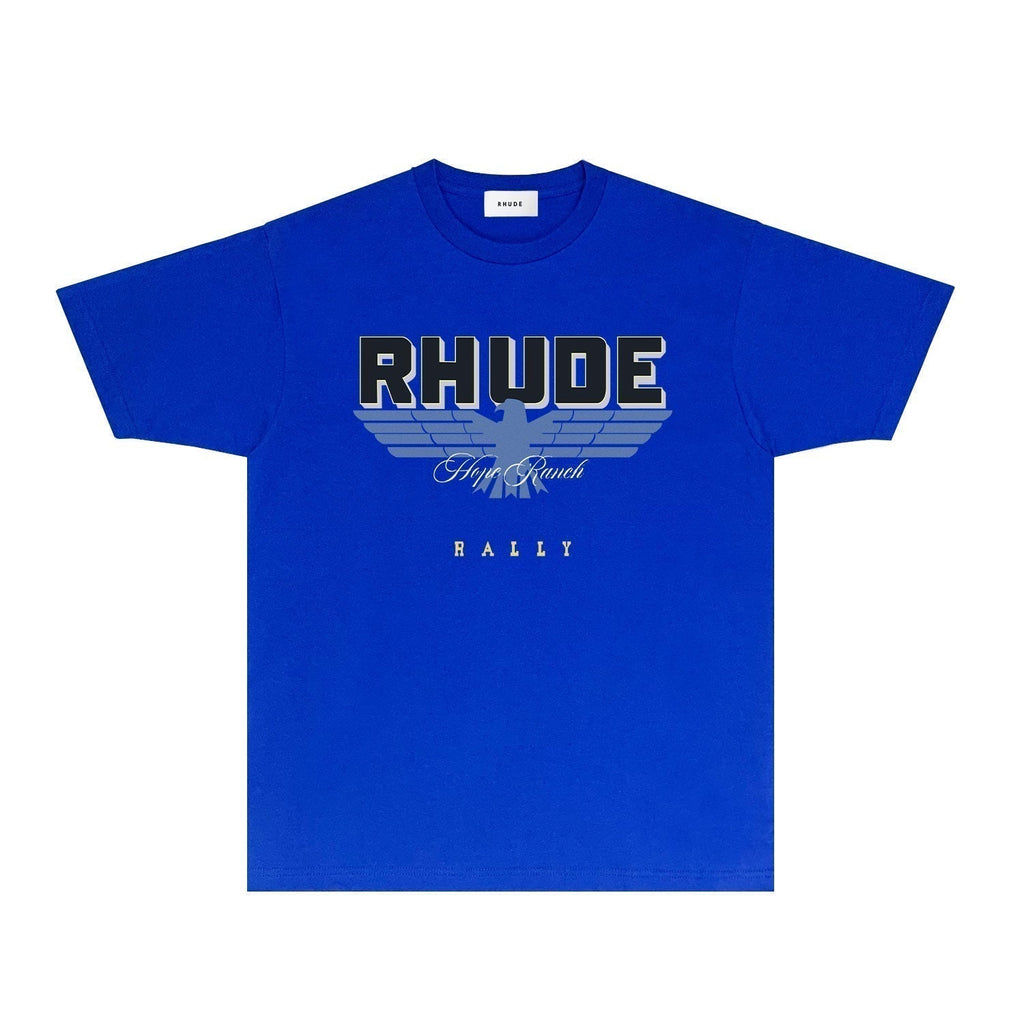 Rhude T-shirts Printed Trendy Pure Cotton