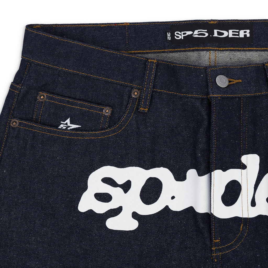 Indigo Indigo V3 LOGO DENIM SHORTS