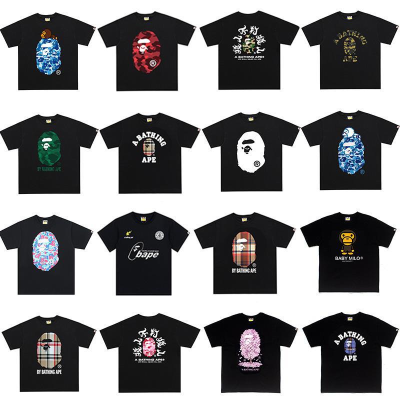 BAPE Ape Head Print Loose Unisex Streetwear T-Shirt