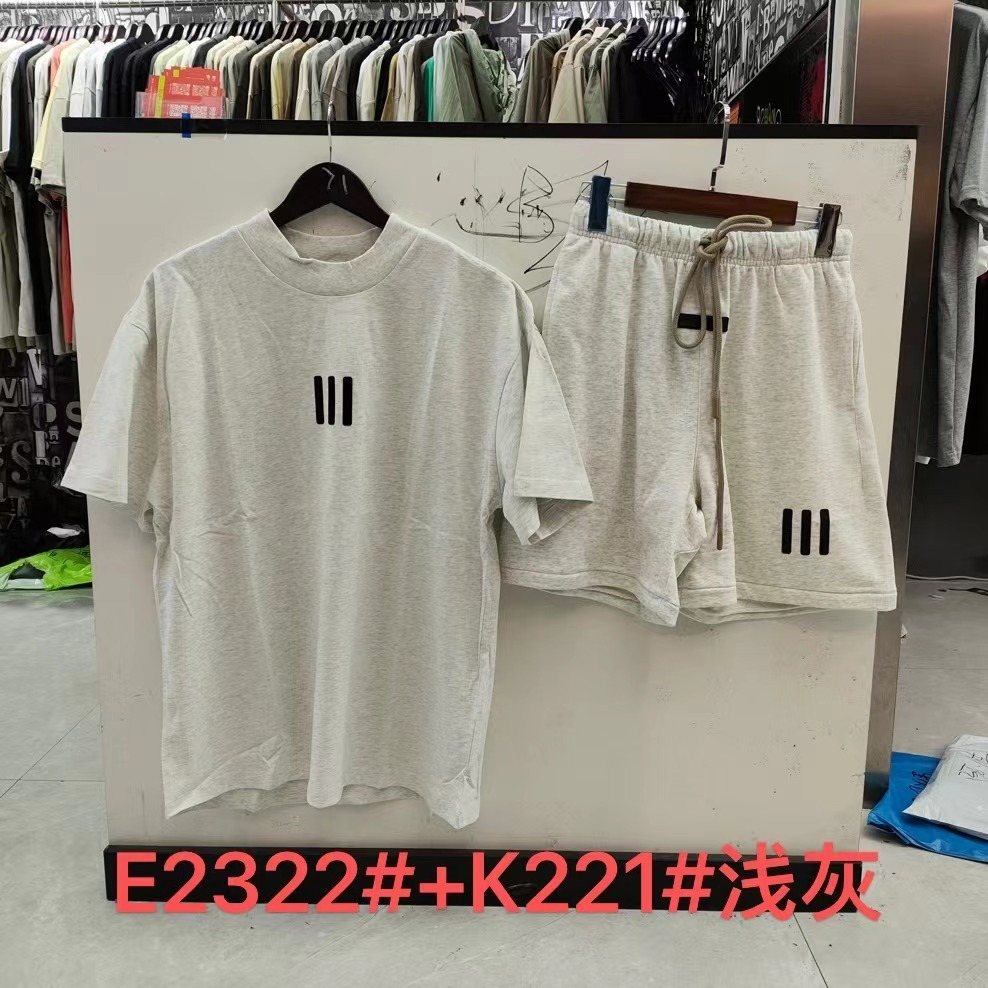 Essentials Fear of God Three-Bar Graphic Short-Sleeve Set