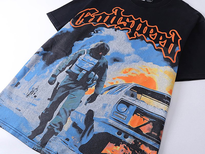 Godspeed Astronaut Car Graphic T-Shirt