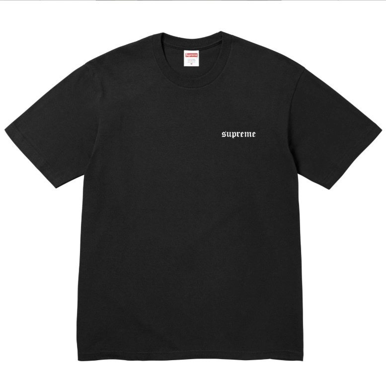 Supreme Flag Target Back Graphic T-Shirt - Black