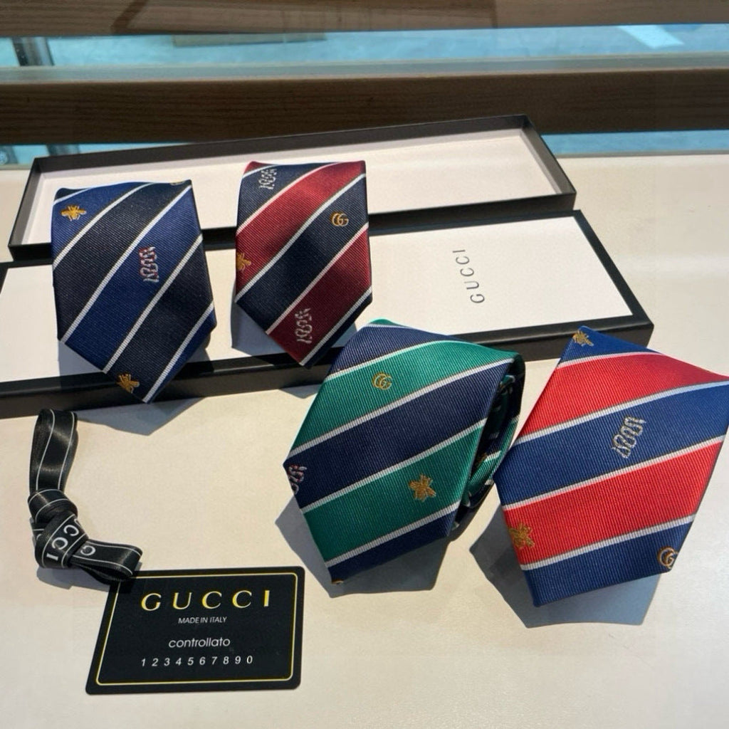 Gucci Men's Bee Silk Tie