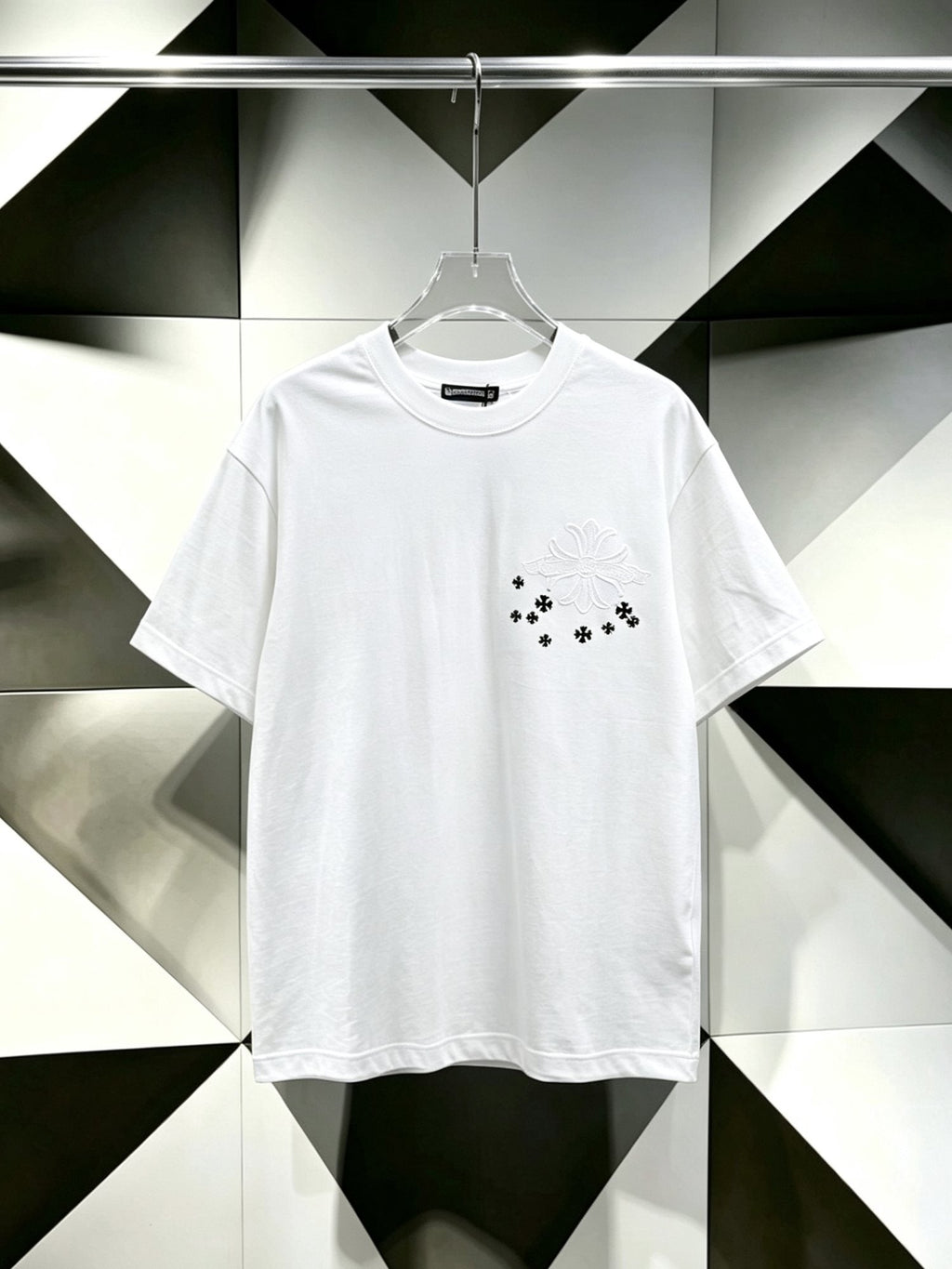 Chrome Hearts Cross and Star Graphic T-Shirt