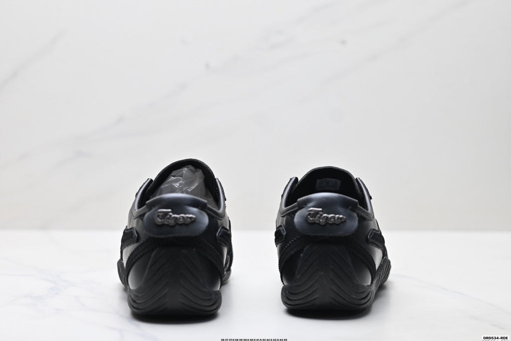 Onitsuka Tiger Low Profile Runner Black Tonal Unisex Shoes Style 36