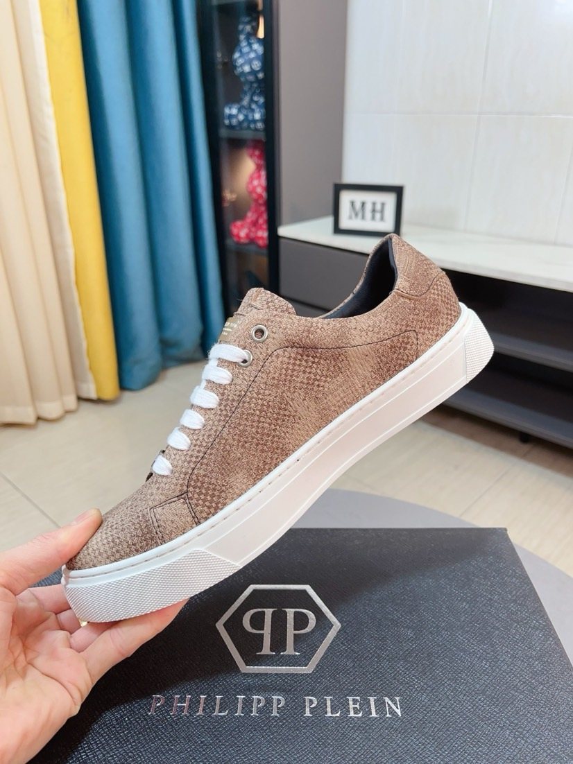 Philipp Plein Textured Low-Top Sneakers